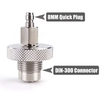 Afbeelding in Gallery-weergave laden, koppelstuk vul je eigen pcp vulfles cilinder met compressor of handpomp snelkoppeling DIN aansluiting Foster male